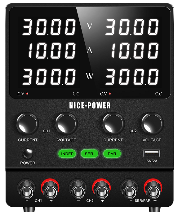 Topkko DC Power Supply 0-30V 0-10A 300W *2