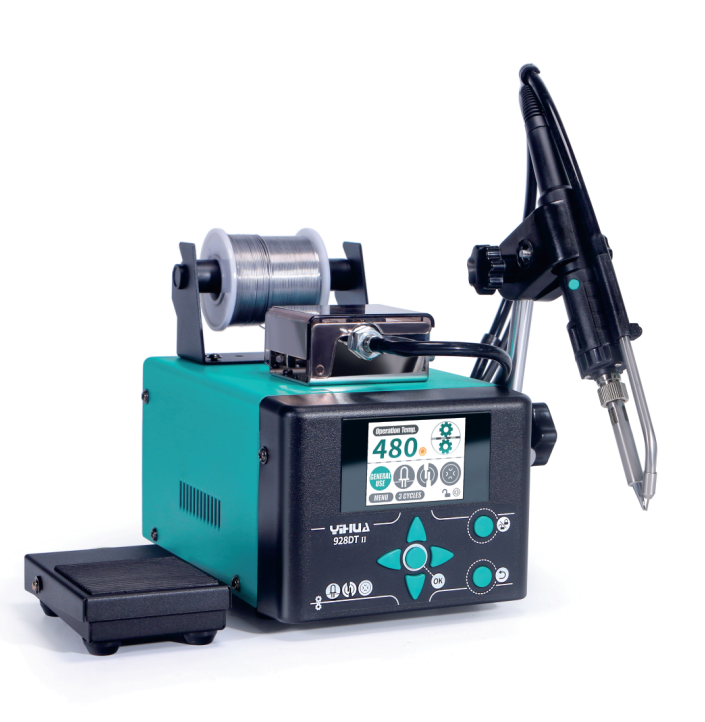 YIHUA928DT-II 110W Auto solder feed soldering station with electrostatic protection and temperature control