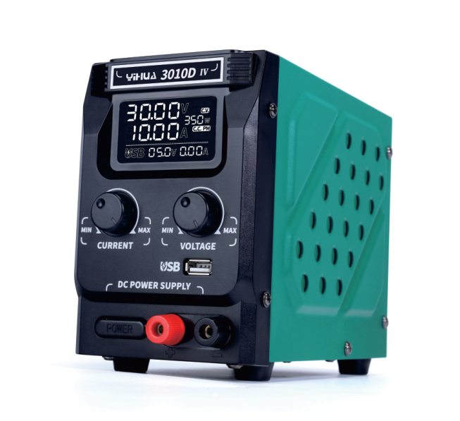 YIHUA 3010D-IV 30V 10A DC power supply with 5V USB fast charger